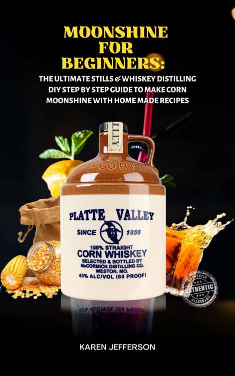 MOONSHINE FOR BEGINNERS:: The Ultimate Stills & Whiskey Distilling DIY Step By Step Guide to Make Corn Moonshine with Home Made Recipes