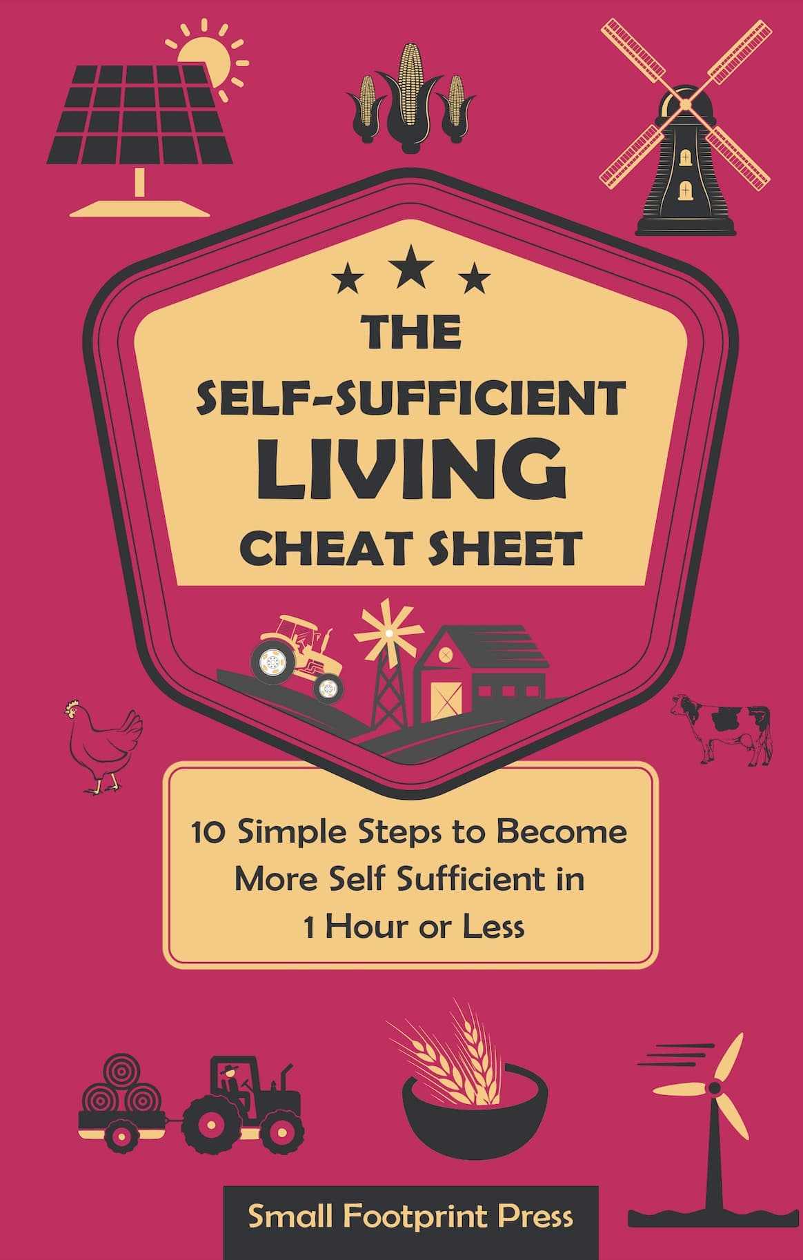 The Self-Sufficient Living Cheat Sheet: 10 Simple Steps to Become More Self-Sufficient in 1 Hour or Less (Self Sufficient Survival)