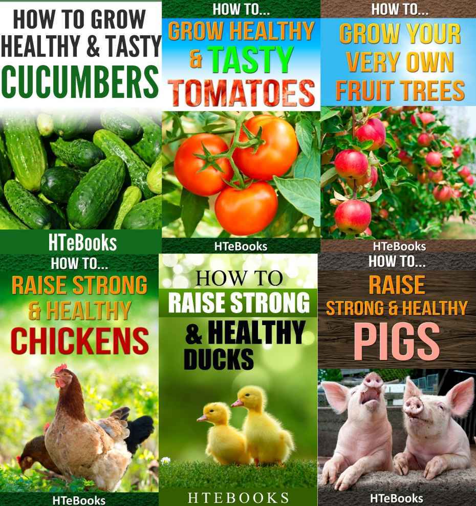 6 books in 1 - Agriculture, Agronomy, Animal Husbandry, Sustainable Agriculture, Tropical Agriculture, Farm Animals, Vegetables, Fruit Trees, Chickens, ... Pigs, Tomatoes, Cucumbers ("How To" Books)