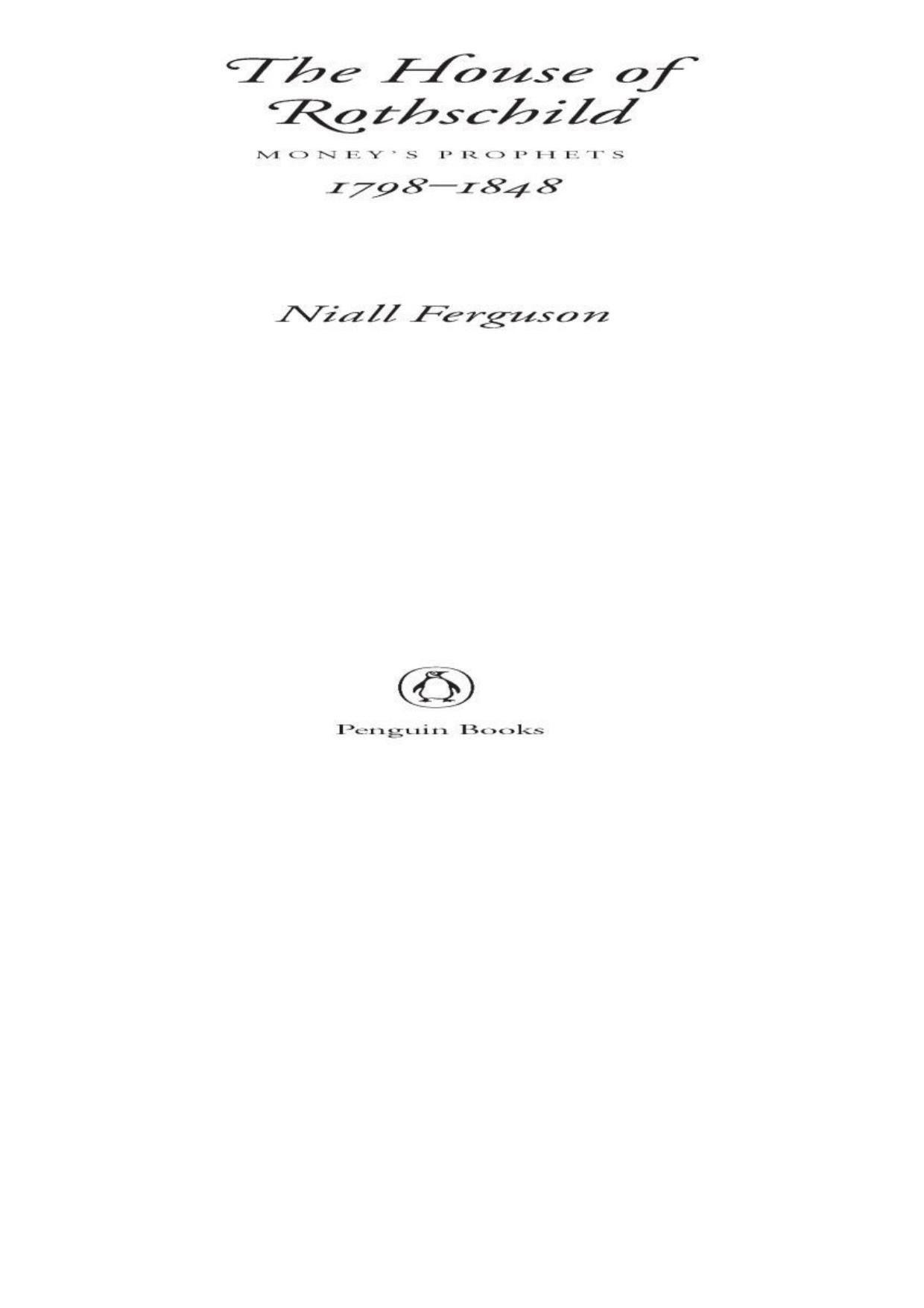 The House of Rothschild, Volume 1