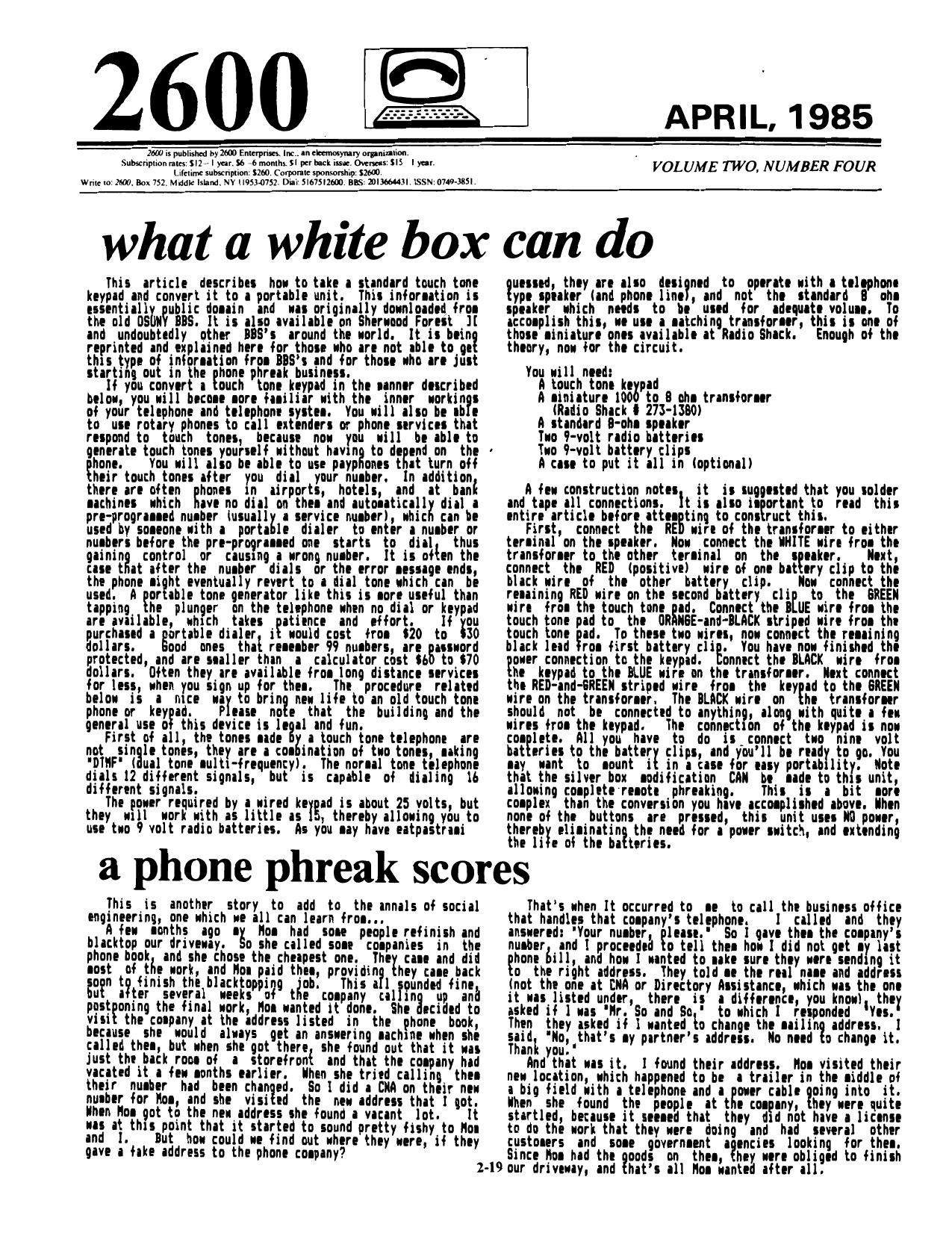 2600 v02 n04 (April 1985)