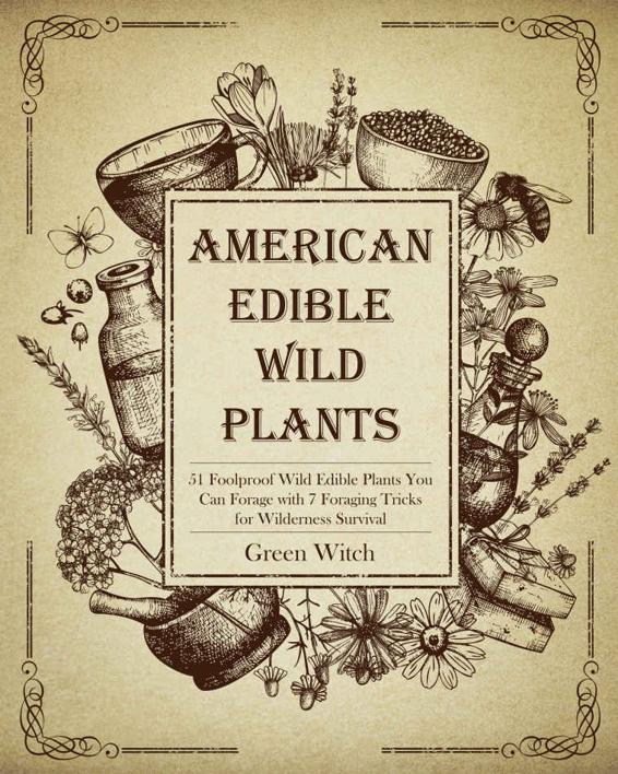 AMERICAN EDIBLE WILD PLANTS: 51 Foolproof Wild Edible Plants You Can Forage with 7 Foraging Tricks for Wilderness Survival (The Alchemy of Herbs Book 9)